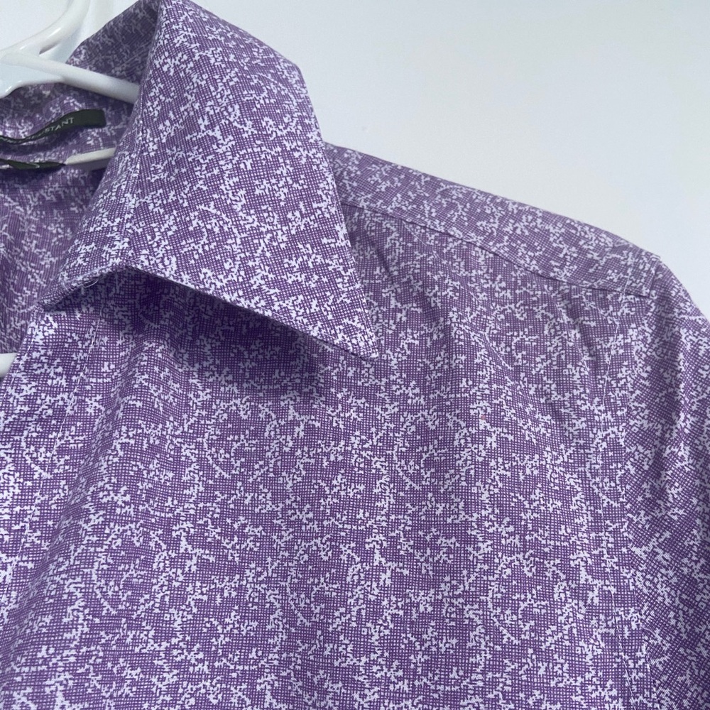 Eddie Bauer Purple Button-Up Shirt in Tall Size - Picture 5 of 12